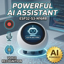 Robô Assistente Inteligente com IA e Display LCD – Decoração Futurista para sua Mesa