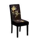 Capa de cadeira de sala de jantar antiderrapante em spandex, removível e fácil de limpar, ideal para banquetes e casamentos.