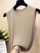 Blusa pulôver feminino sem manga