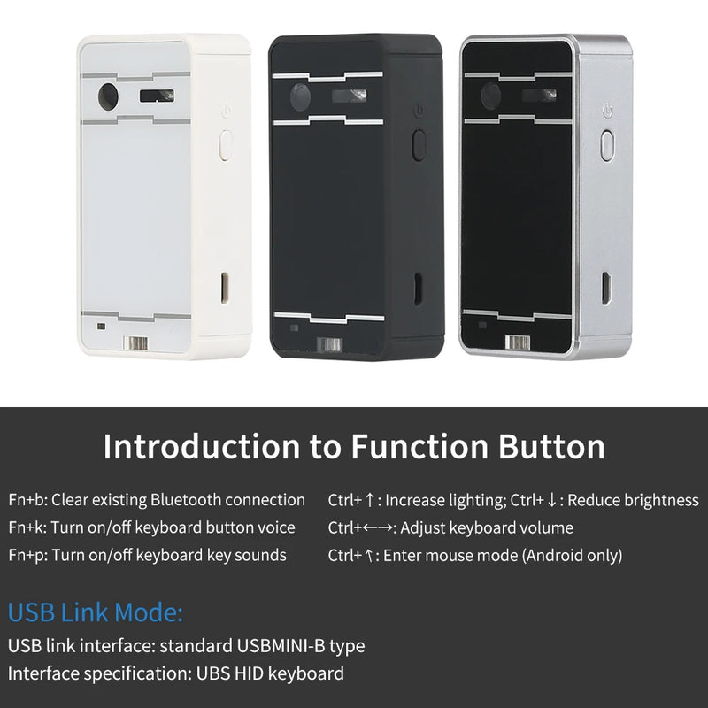 Teclado laser virtual bluetooth portátil por projeção