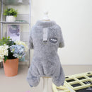 Winter Jumpsuit for Dogs Four Legs Warm Pet Dog Clothes for Small Dogs Down Overalls for Chihuahua Pug Flannel Soft Dog Costume