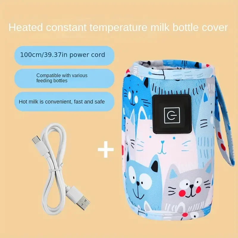 Aquecedor portátil  para mamadeiras USB