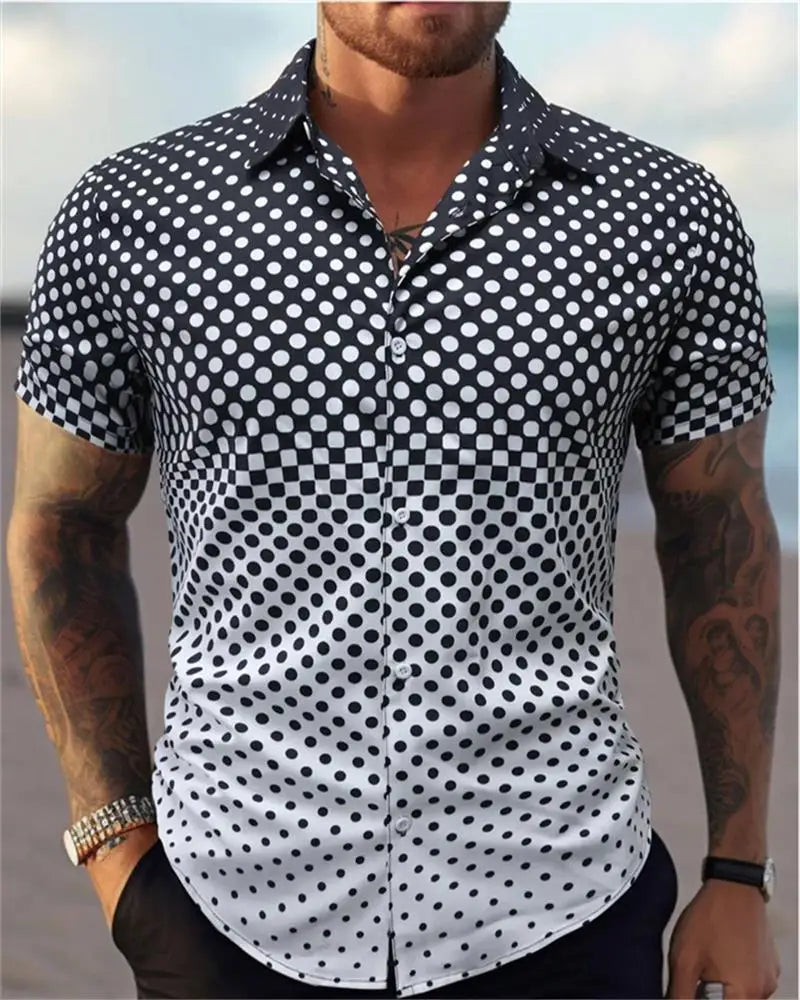 Camisa estampada masculina