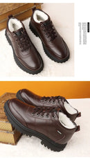 Bota masculina de inverno com forro