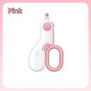 Cortador de unhas para cães e gatos com LED de segurança