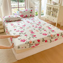Kit de lençol com elástico floral 03 peças