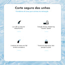 Cortador de unhas para cães e gatos com aparador de unhas LED.