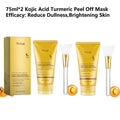 Máscara facial de colágeno + ácido kójico cúrcuma máscara antienvelhecimento. Nutre a pele e dá brilho.