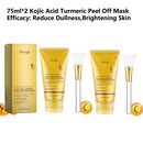 Máscara facial de colágeno + ácido kójico cúrcuma máscara antienvelhecimento. Nutre a pele e dá brilho.