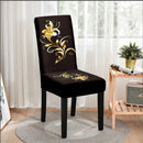 Capa de cadeira de sala de jantar antiderrapante em spandex, removível e fácil de limpar, ideal para banquetes e casamentos.