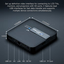 H20PRO Android 10.0 TV Box Allwinner H616 com comando de voz 2.4&5.8G Dual Wifi 100LAN Suporte 1080P Video 4K 3D Media player