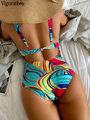 Maiô estampado swinsuit