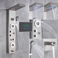 Painel de Chuveiro LED Luxo com Display de Temperatura – Aço Inox Premium