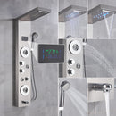 Painel de Chuveiro LED Luxo com Display de Temperatura – Aço Inox Premium