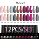 LILYCUTE 10Pcs/set Gel Unha Polonês