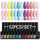 LILYCUTE 10Pcs/set Gel Unha Polonês