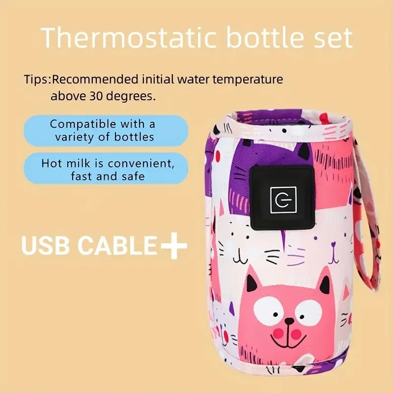 Aquecedor portátil  para mamadeiras USB