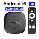 T1 Smart Android TV Box Android 16 Allwinner H313 Google Assistant Dual Wifi 5G 8K Video 8GB 128GB Media Player Set Top Box Fast