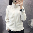 Jaqueta Feminina Fleece Espessada com Capuz | Outono Inverno