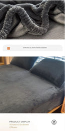 Lençol de pelúcia , capa de colchão elástica