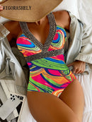 Maiô estampado swinsuit