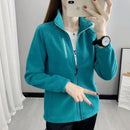 Jaqueta Feminina Fleece Espessada com Capuz | Outono Inverno