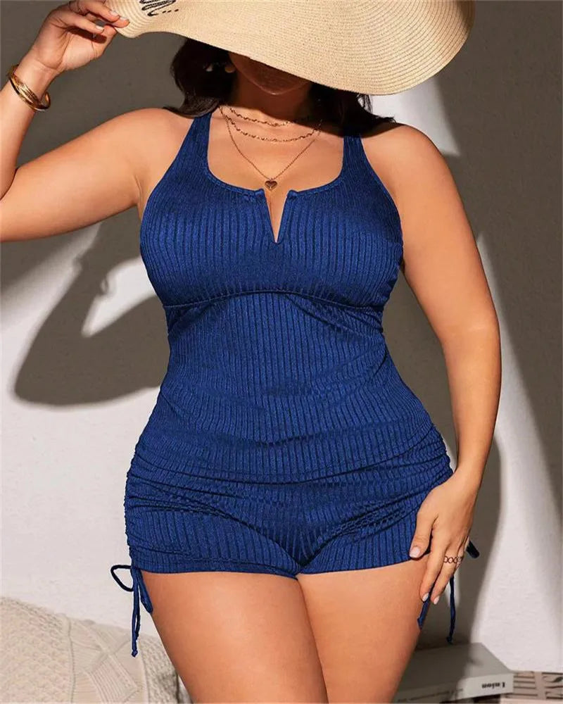 Conjunto maiô plus size Tankini Lady Beach