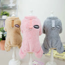 Winter Jumpsuit for Dogs Four Legs Warm Pet Dog Clothes for Small Dogs Down Overalls for Chihuahua Pug Flannel Soft Dog Costume