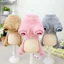 Winter Jumpsuit for Dogs Four Legs Warm Pet Dog Clothes for Small Dogs Down Overalls for Chihuahua Pug Flannel Soft Dog Costume