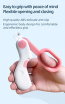 Cortador de unhas para cães e gatos com LED de segurança