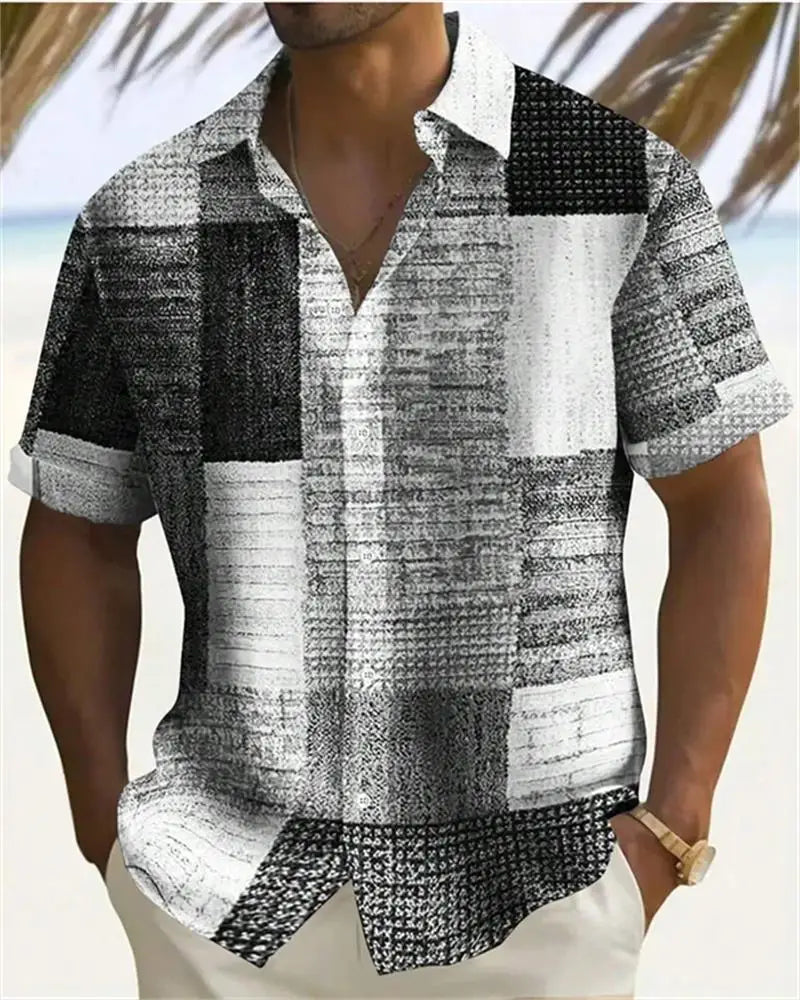 Camisa estampada masculina