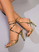 Sandálias de salto feminino